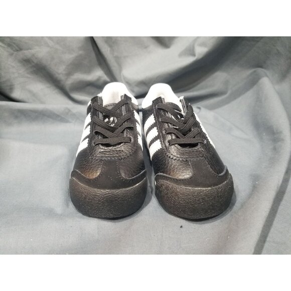 Adidas Toddlers Samoa I Casual Sneakers Leather White Black Size 6 NEW NO BOX! - Picture 3 of 11